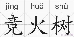 竞火树的拼音