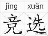 竞选的拼音