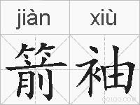 箭袖的拼音