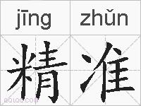 精准的拼音