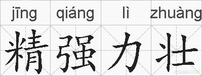 精强力壮的拼音