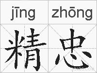 精忠的拼音