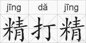 精打精的拼音