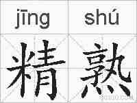 精熟的拼音
