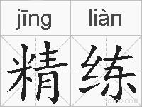 精练的拼音