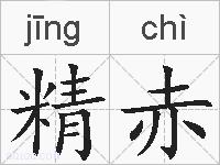 精赤的拼音