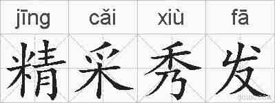 精采秀发的拼音