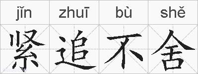 紧追不舍的拼音