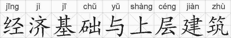 经济基础与上层建筑的拼音