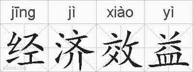 经济效益的拼音