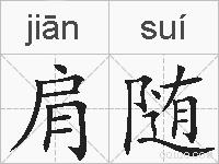 肩随的拼音