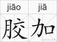 胶加的拼音