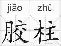 胶柱的拼音