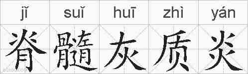 脊髓灰质炎的拼音