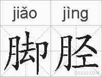 脚胫的拼音