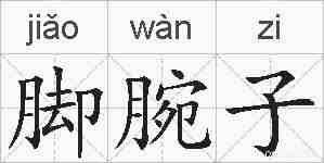 脚腕子的拼音