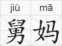 舅妈的拼音