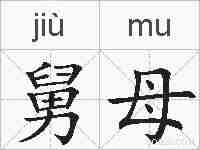舅母的拼音