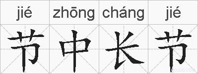 节中长节的拼音