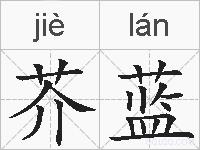 芥蓝的拼音
