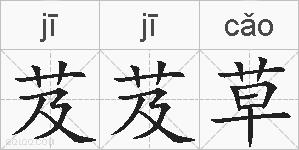 芨芨草的拼音