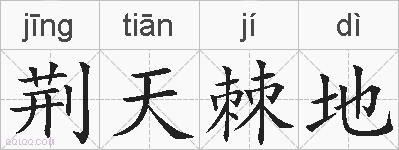 荆天棘地的拼音
