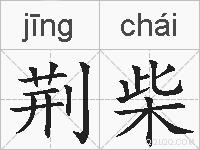 荆柴的拼音