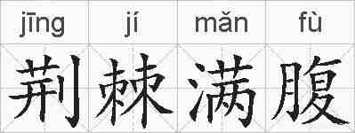 荆棘满腹的拼音