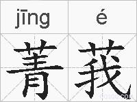 菁莪的拼音