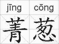 菁葱的拼音