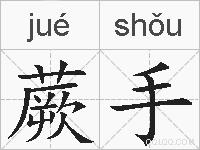 蕨手的拼音
