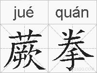 蕨拳的拼音