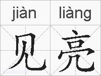 见亮的拼音
