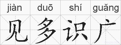 见多识广的拼音