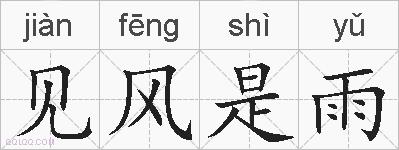 见风是雨的拼音
