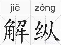 解纵的拼音