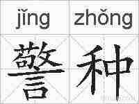 警种的拼音