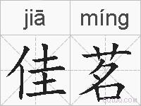 佳茗的拼音