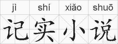 记实小说的拼音
