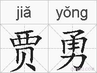 贾勇的拼音