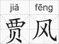 贾风的拼音