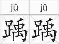 踽踽的拼音