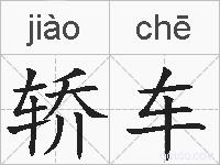 轿车的拼音