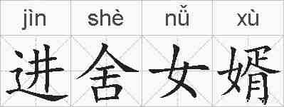 进舍女婿的拼音