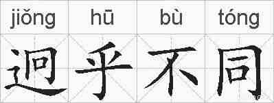 迥乎不同的拼音