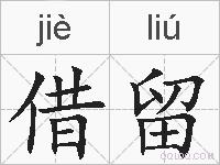 借留的拼音