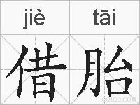 借胎的拼音