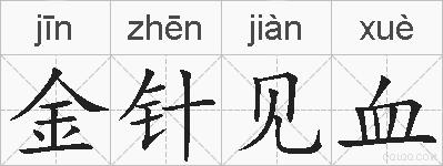 金针见血的拼音