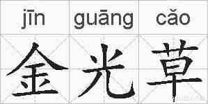 金光草的拼音