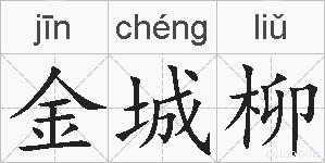 金城柳的拼音